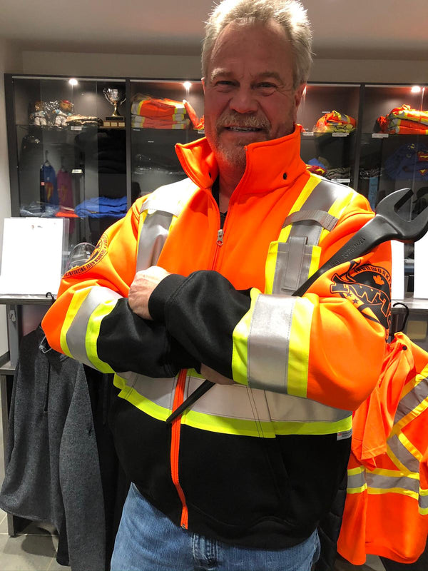 804 Safety Hoodie (Orange & Black)